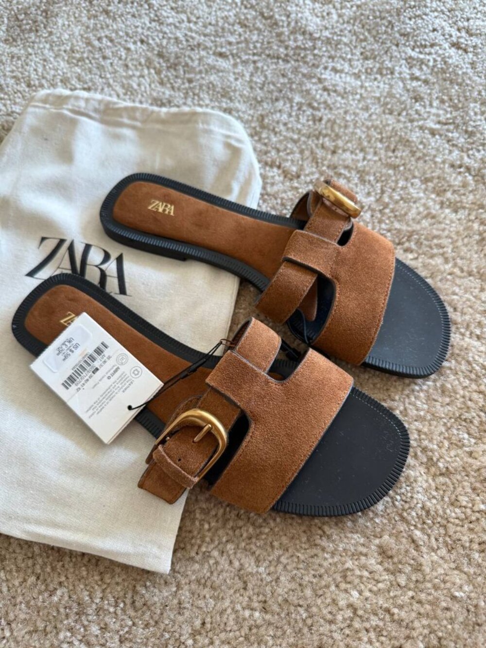 Zara suede sandals